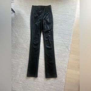 Zara leather full length pants